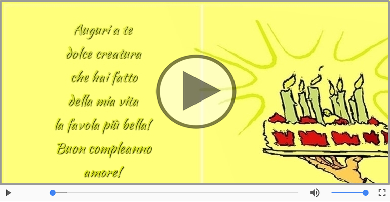 Buon compleanno amore!