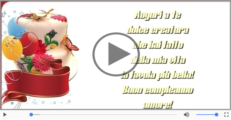 Buon compleanno amore!