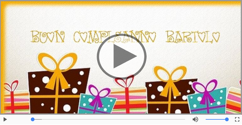 It's your birthday Bartolo ... Buon Compleanno!