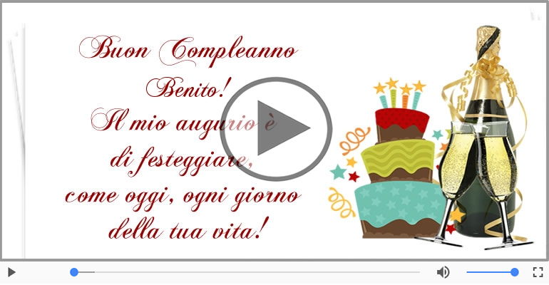 Buon Compleanno Benito!