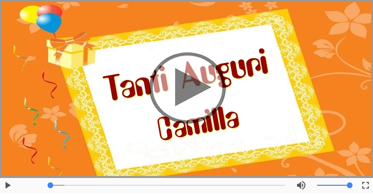 It's your birthday Camilla ... Buon Compleanno!