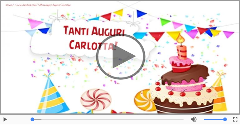 It's your birthday Carlotta ... Buon Compleanno!