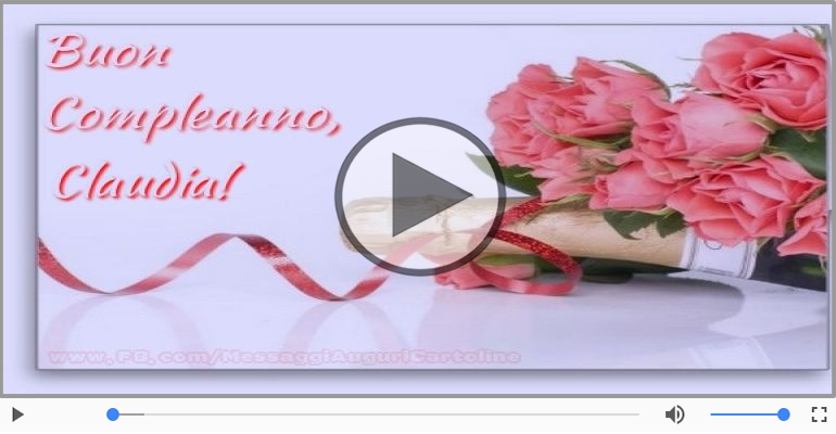 Happy Birthday Claudia! Buon Compleanno Claudia!