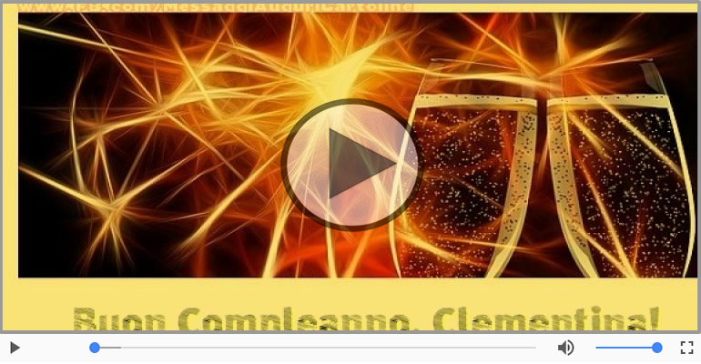 Tanti Auguri di Buon Compleanno Clementina!