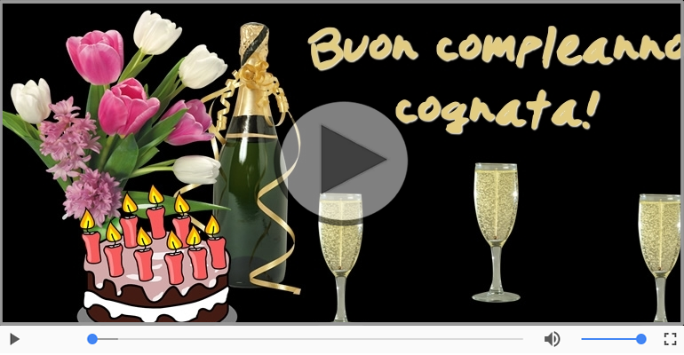 Buon Compleanno Cognata!