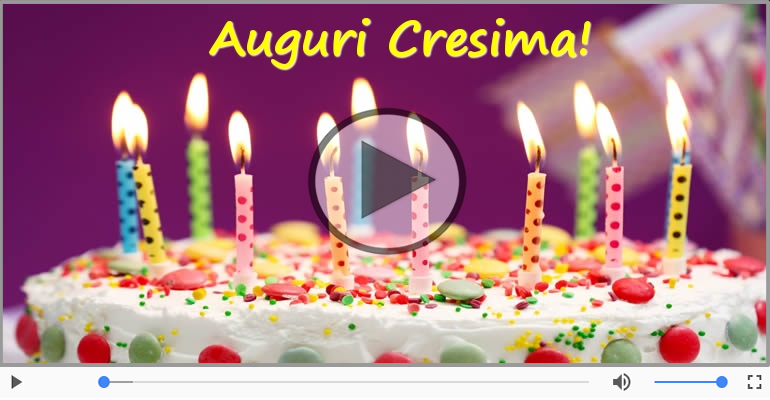 Buon Compleanno Cresima!