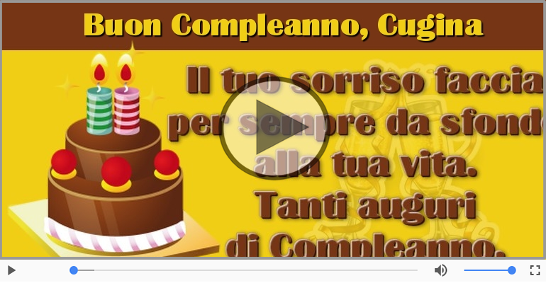Tanti Auguri di Buon Compleanno Cugina!
