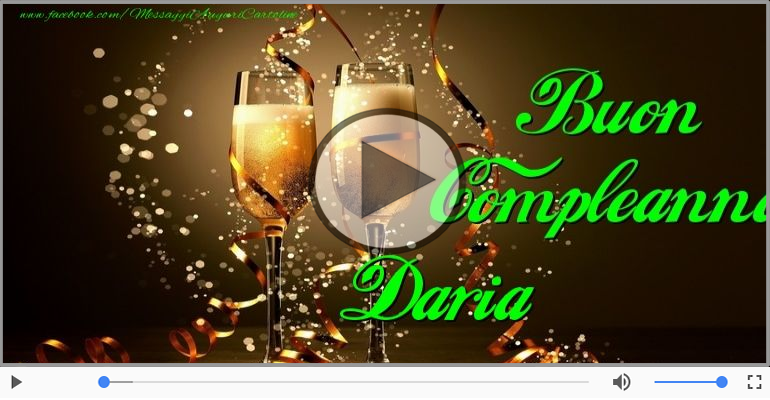 Happy Birthday Daria! Buon Compleanno Daria!