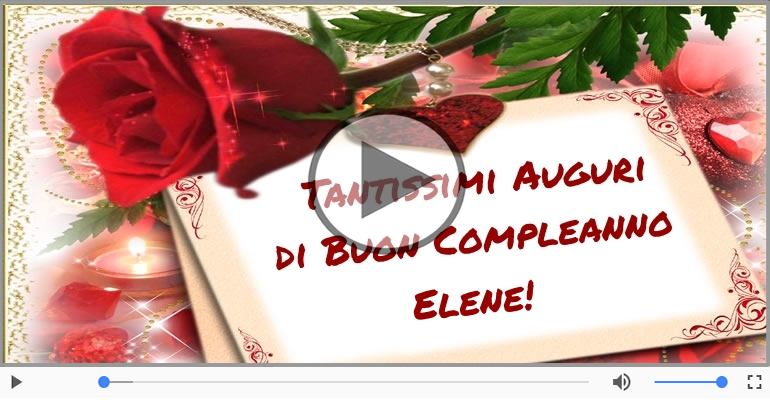 Happy Birthday Elene! Buon Compleanno Elene!