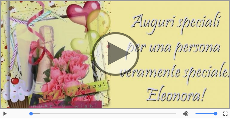 Buon Compleanno Eleonora!