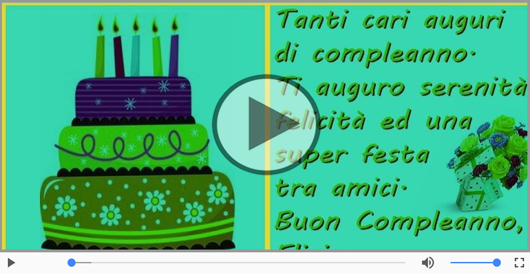 It's your birthday Eligio ... Buon Compleanno!