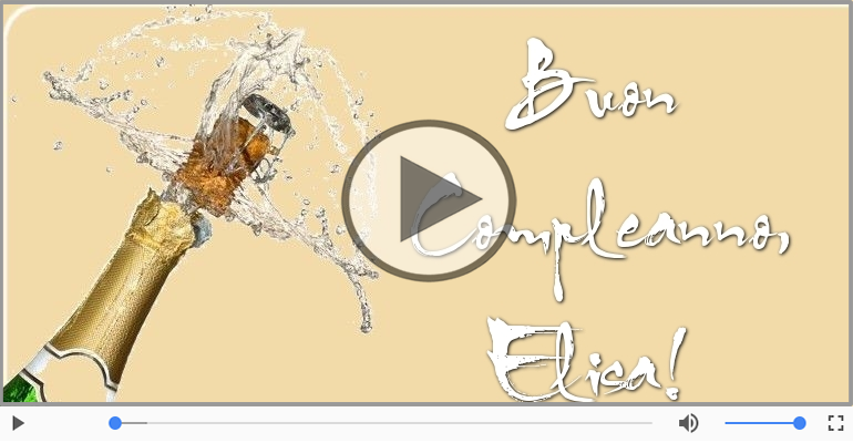 Buon Compleanno Elisa!