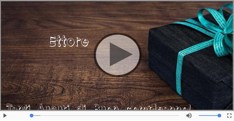 It's your birthday Ettore ... Buon Compleanno!