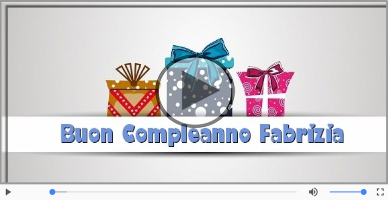 It's your birthday Fabrizia ... Buon Compleanno!
