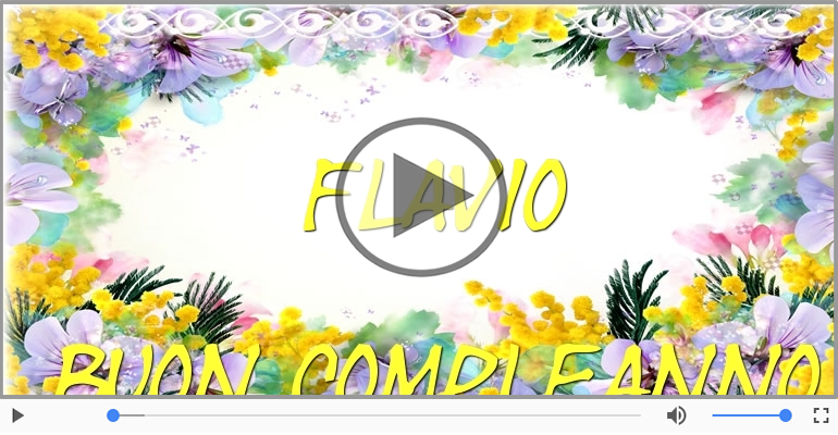 Tanti Auguri di Buon Compleanno Flavio!