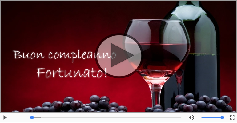 It's your birthday Fortunato ... Buon Compleanno!