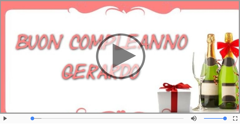 It's your birthday Gerardo ... Buon Compleanno!
