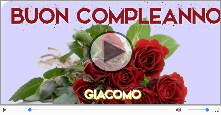 Tanti Auguri di Buon Compleanno Giacomo!