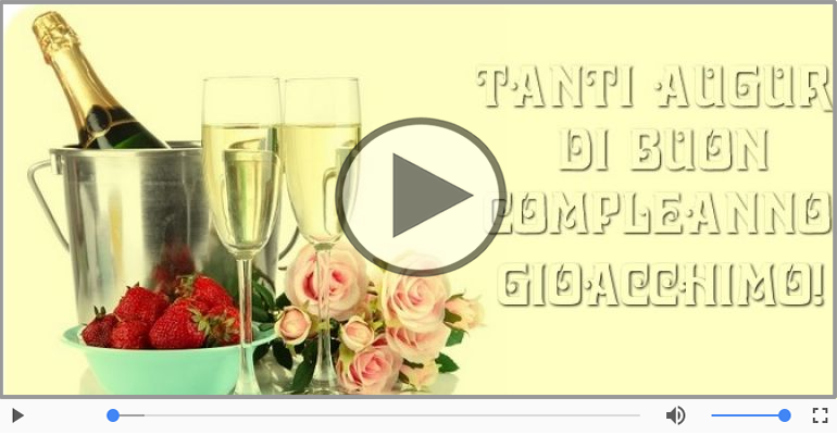 Tanti Auguri di Buon Compleanno Gioacchimo!