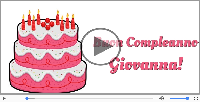 Tanti Auguri di Buon Compleanno Giovanna!