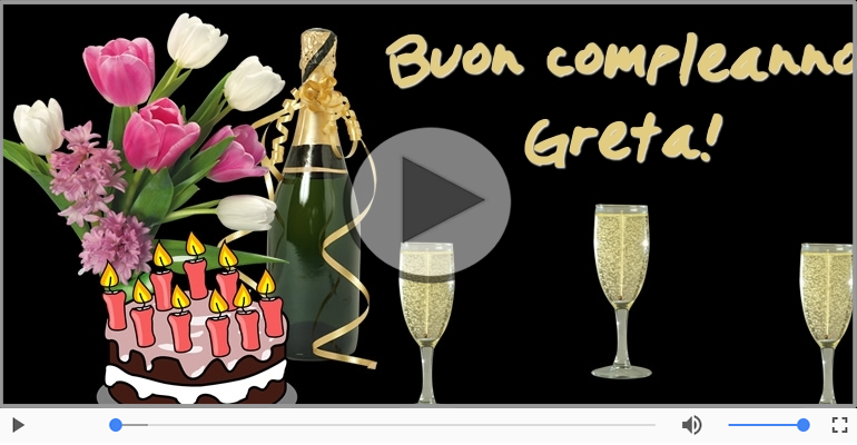 Tanti Auguri di Buon Compleanno Greta!