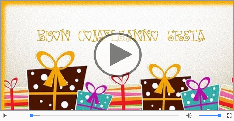 Buon Compleanno Greta!