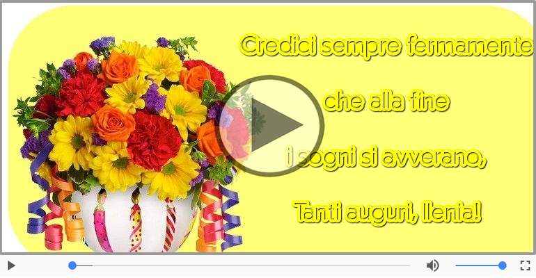 Happy Birthday Ilenia! Buon Compleanno Ilenia!