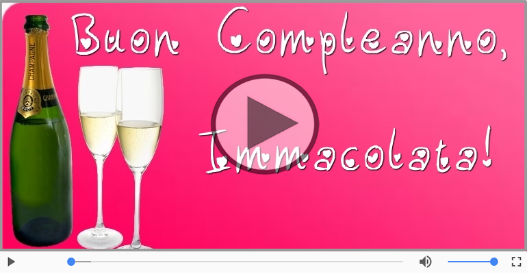 Happy Birthday Immacolata! Buon Compleanno Immacolata!