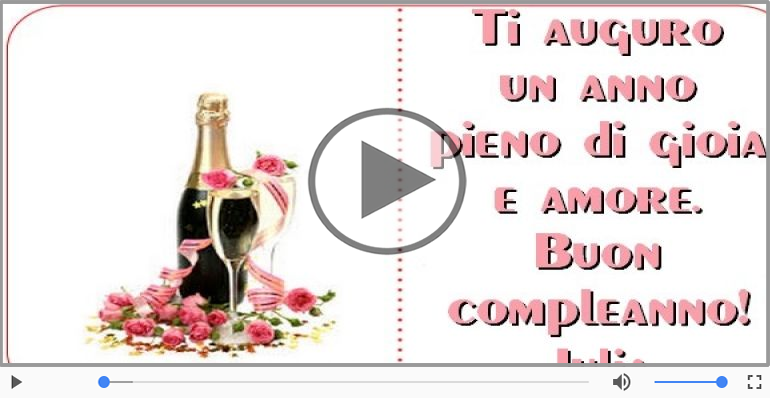 Tanti Auguri di Buon Compleanno Julia!