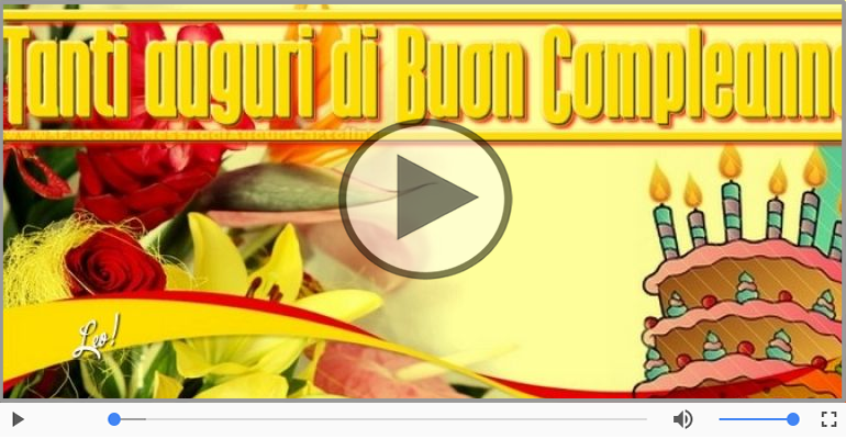 Buon Compleanno Leo!