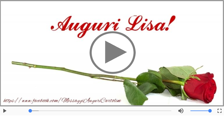 It's your birthday Lisa ... Buon Compleanno!