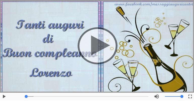 Happy Birthday Lorenzo! Buon Compleanno Lorenzo!