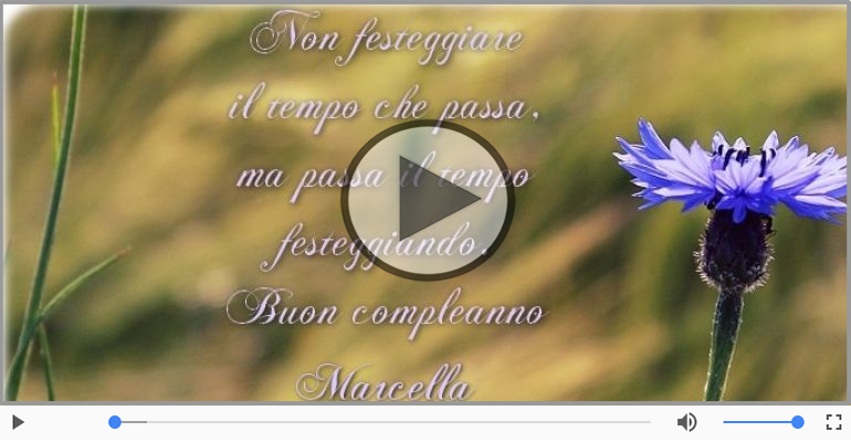 It's your birthday Marcella ... Buon Compleanno!