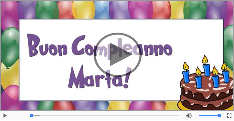 Tanti Auguri di Buon Compleanno Marta!