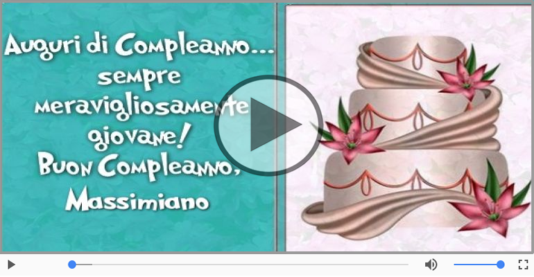 Buon Compleanno Massimiano!