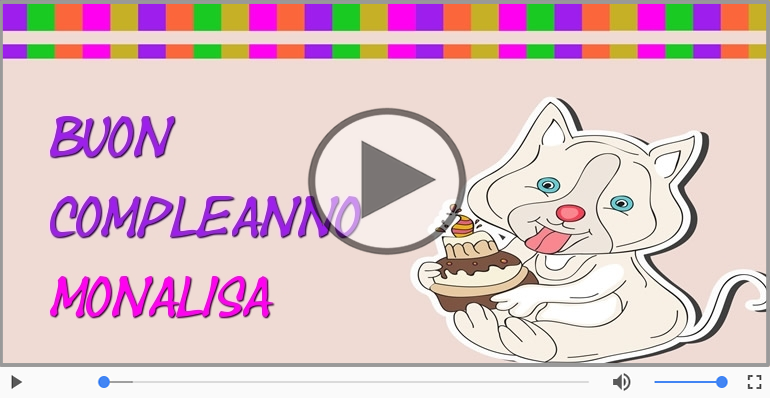 Tanti Auguri di Buon Compleanno Monalisa!