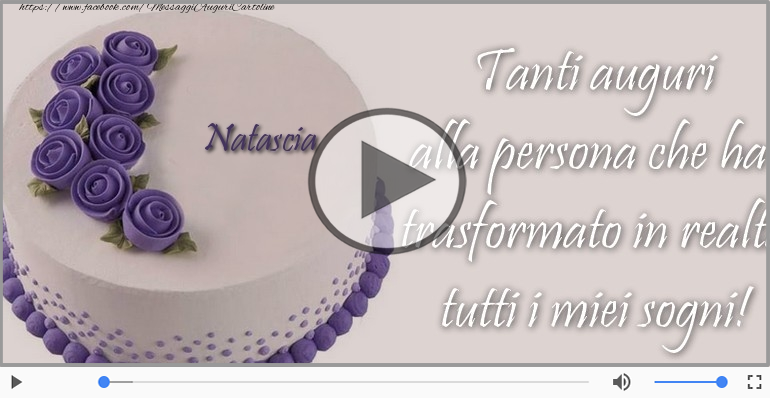 Tanti Auguri di Buon Compleanno Natascia!