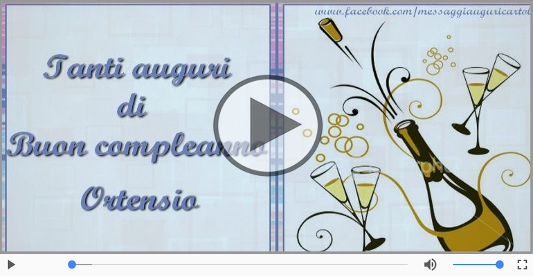Happy Birthday Ortensio! Buon Compleanno Ortensio!