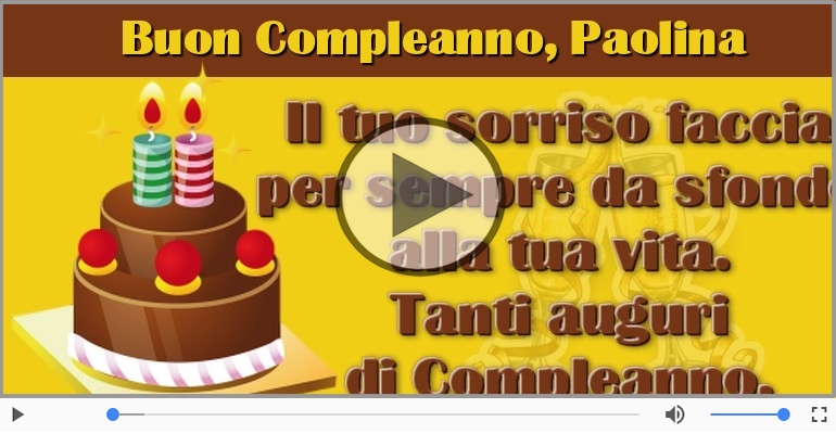 Buon Compleanno Paolina!