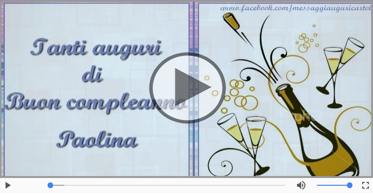 Buon Compleanno Paolina!