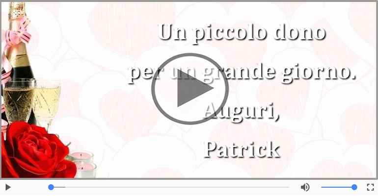 Buon Compleanno Patrick!