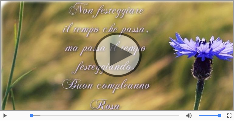 Buon Compleanno Rosa!
