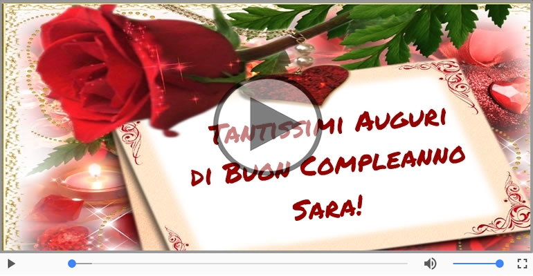 Tanti Auguri di Buon Compleanno Sara!