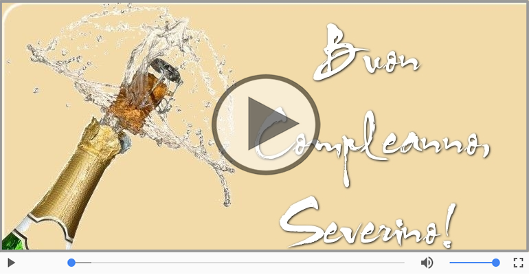 It's your birthday Severino ... Buon Compleanno!