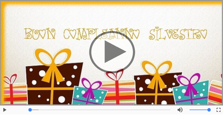 Happy Birthday Silvestro! Buon Compleanno Silvestro!
