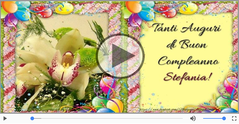 It's your birthday Stefania ... Buon Compleanno!