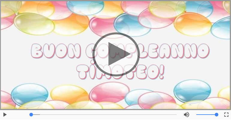 It's your birthday Timoteo ... Buon Compleanno!