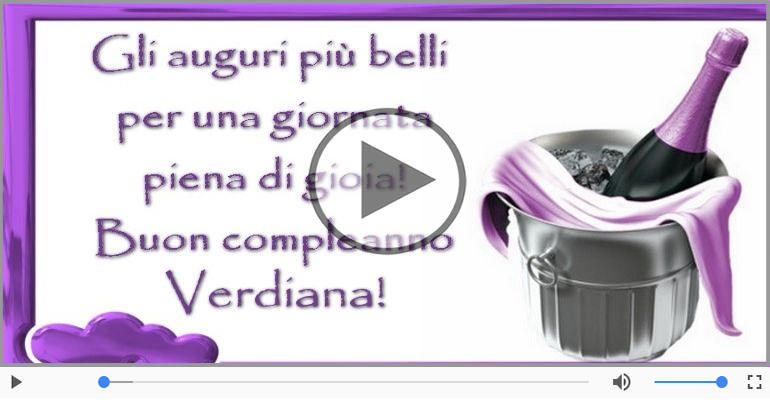 It's your birthday Verdiana ... Buon Compleanno!