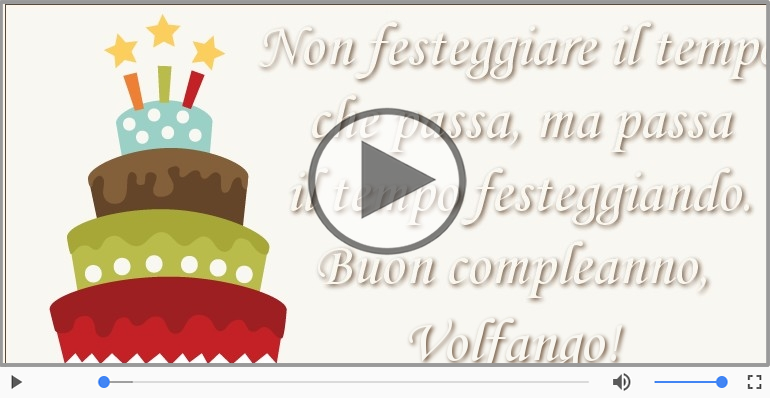 Tanti Auguri di Buon Compleanno Volfango!