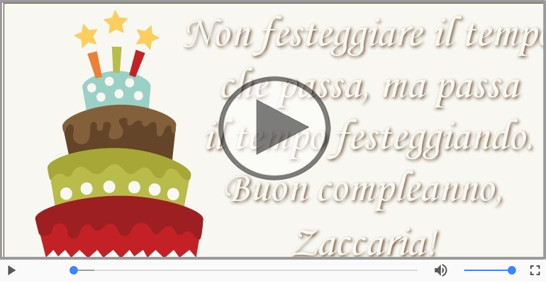 Buon Compleanno Zaccaria!